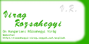virag rozsahegyi business card